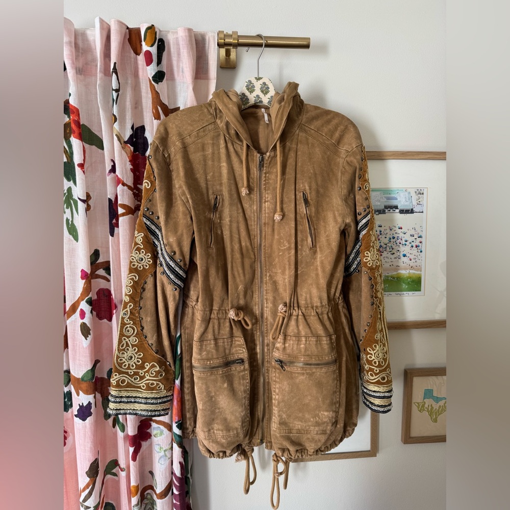 We The Free Embellished Military Jacket